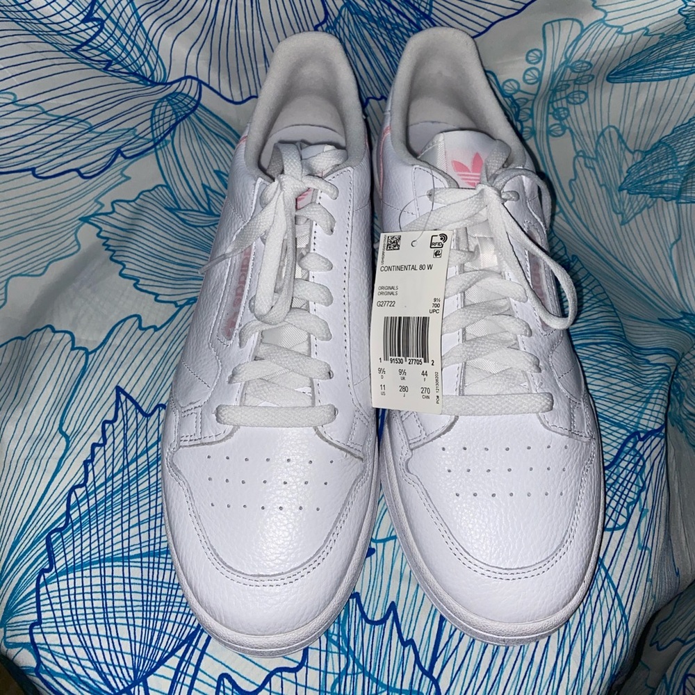 Adidas Continental 80 W pink wht 11 women 9.5 men